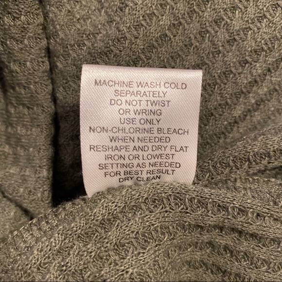 Sweet Romeo Green Camo-Print Waffle Knit Pullover, Sz 3X - Picture 6 of 11